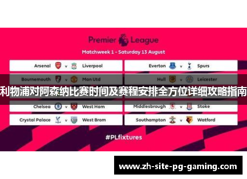 利物浦对阿森纳比赛时间及赛程安排全方位详细攻略指南